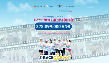 Gần 379 triệu đồng được VSF đóng góp hỗ trợ điều trị khuyết tật vận động cho bệnh nhi sau 24 ngày S-Race School Online khởi tranh